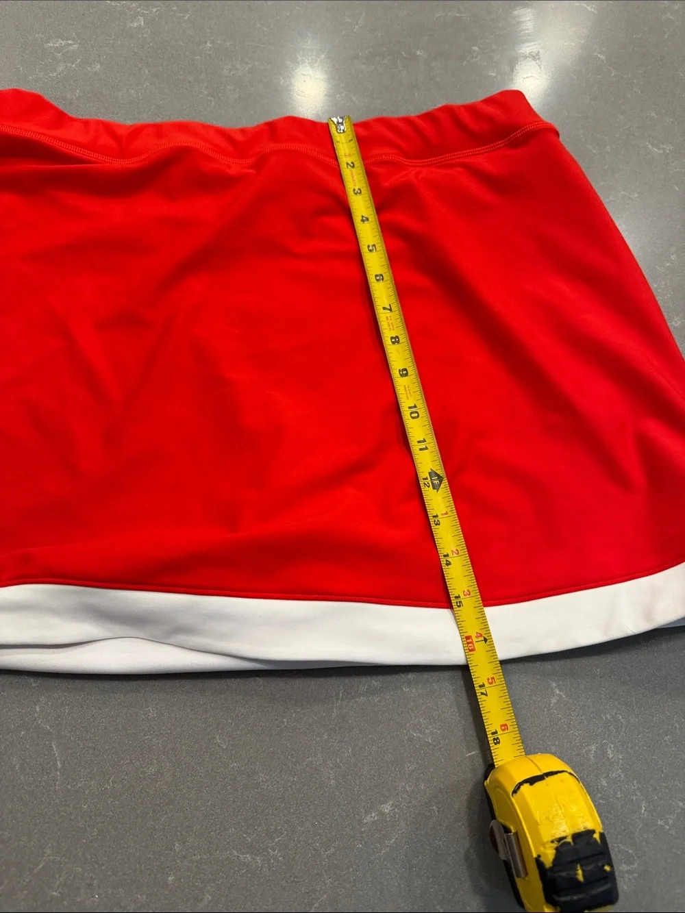Abercrombie & Fitch Red Skort with White Hem